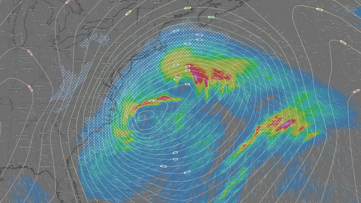 Bouře Gianna zasáhne východní pobřeží USA blizardem o síle hurikánu
